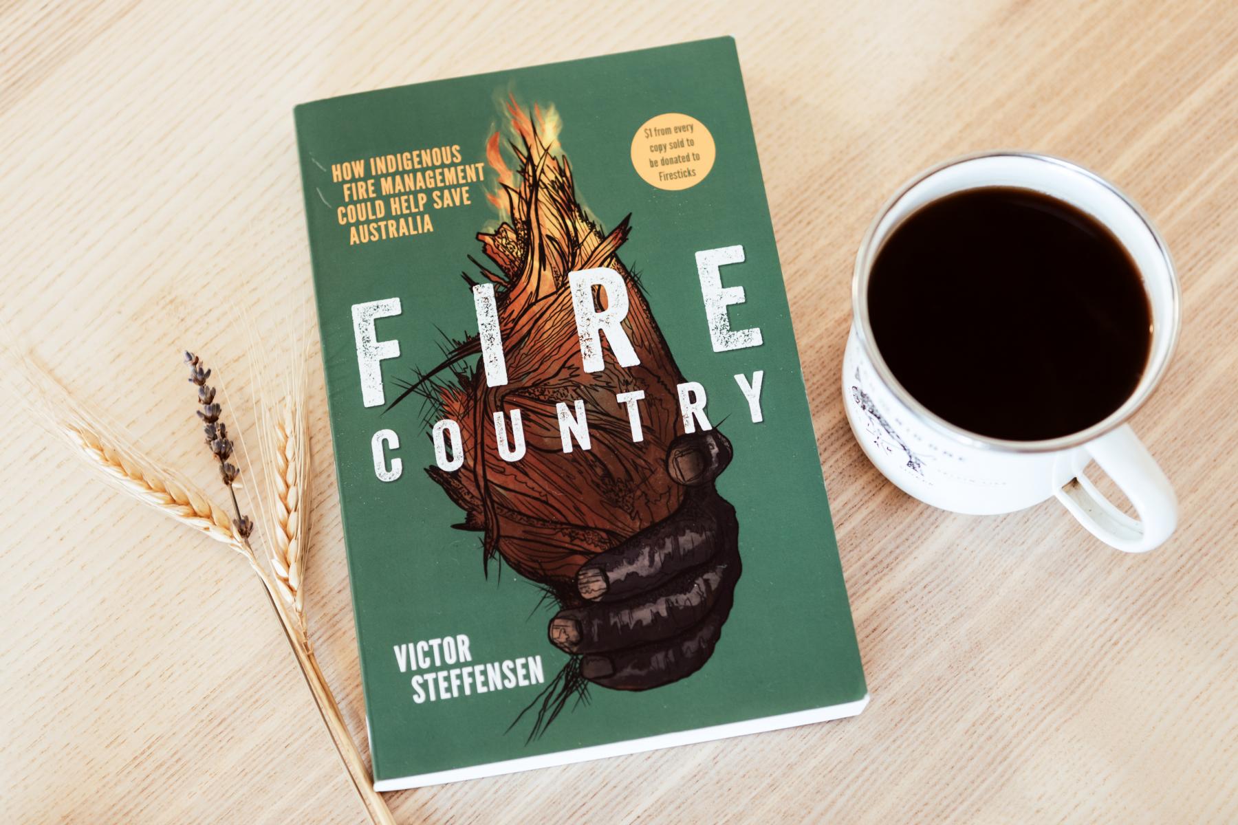 Book cover design for the groundbreaking book, Fire Country, written by